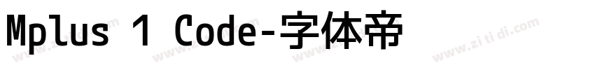 Mplus 1 Code字体转换